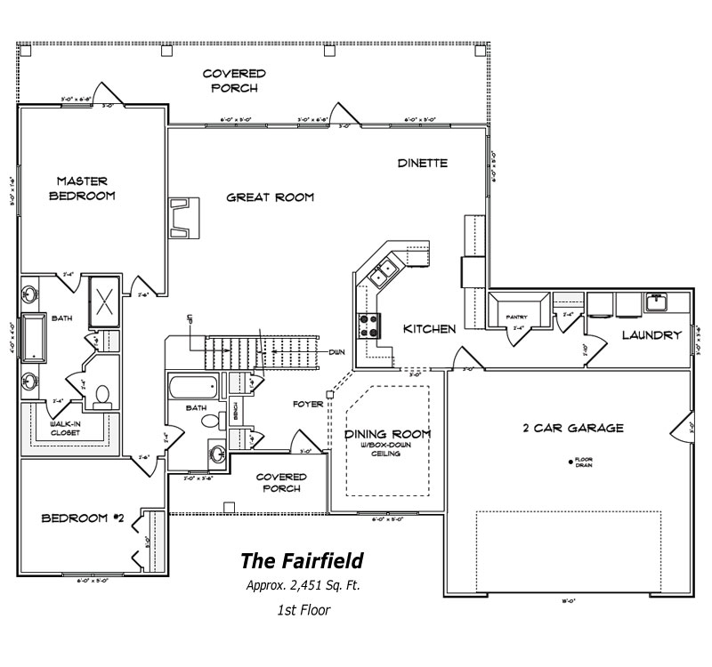 The Fairfield The Fairfield 1st Floor Plan