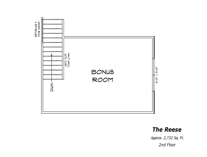 The Reese 2nd Floor Plan